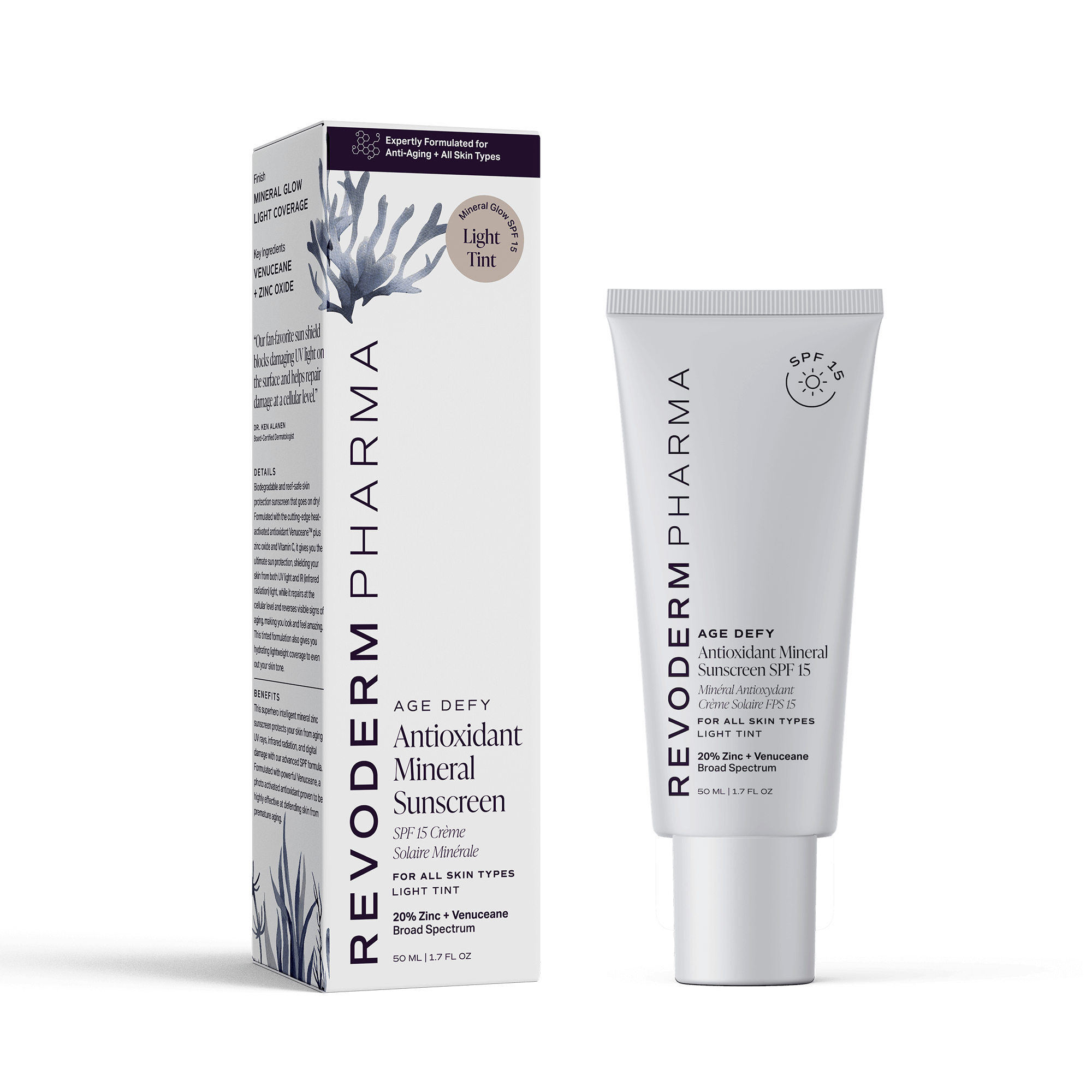Zinc Oxide Mineral Sunscreen with Antioxidants (Light Tint)